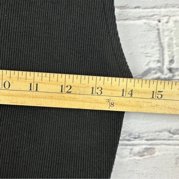 Free people Nothing But Rib Thong Bodysuit Black Medium Shoulder Cutouts - Picture 11 of 13